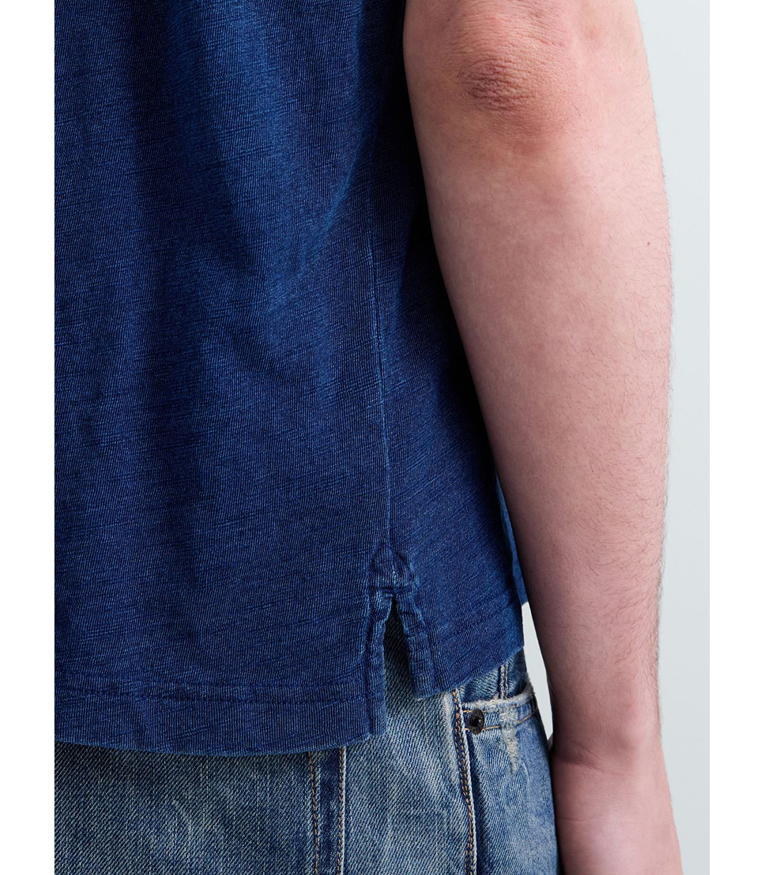 デニムウォッシュポロシャツ 詳細画像 インディゴ 7